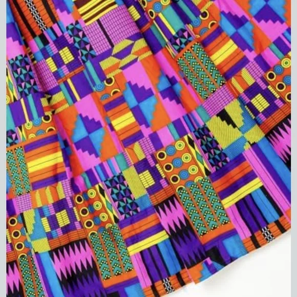 SHENBOLEN

African Ankara Dresses For Women ClothVibrant Multicolor A-Line Skirt - Picture 4 of 9